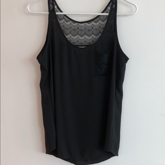 LOFT Tops - Ann Taylor LOFT Dressy Blouse Tank with Lace Detail